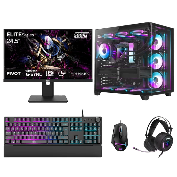 Dragos DRx7644 Ryzen 7 5700X 32GB 1TB NVMe 8GB RTX5060 24.5 İnç 500Hz 1ms Oem Paket ürün görseli