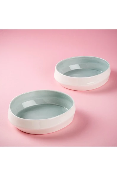 Tantitoni Space Mavi Porselen İkili Kase Seti 16.2cm ürün görseli 1