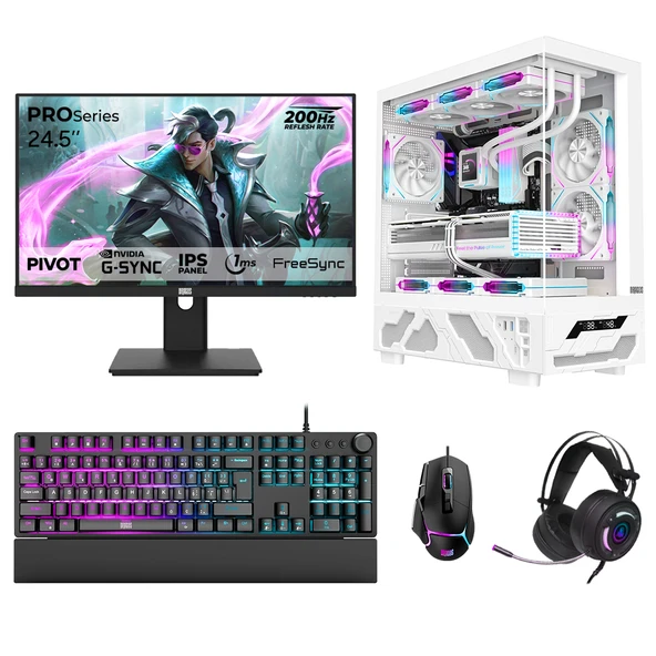 Dragos DRx7782 Ryzen 7 7800X3D 32GB DDR5 2TB GEN4 NVMe 16GB RTX5060Ti 24.5 İnç 200Hz 1ms Sistem Tavsiyesi ürün görseli