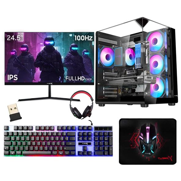 Turbox Tx6522 i5 8400 16GB DDR4 512GB NVMe RTX3050 24.5 inç 100Hz Oyun Hazır Sistem