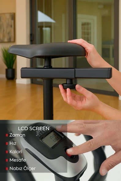 Kochler 2'si 1 Arada Dikey Eliptik Kondisyon Bisikleti - 7