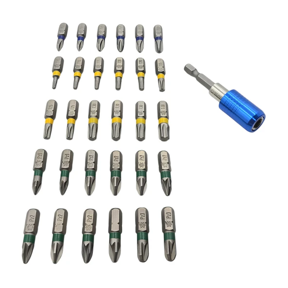 Fixonic Izar IZAR1520 31 Parça Vidalama Bits Uç Seti - Resim 4