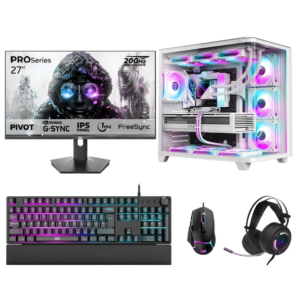 Dragos DRx7870 Ryzen 7 7800X3D 32GB DDR5 2TB GEN4 NVMe 12GB RTX5070 27 İnç 200Hz 1ms Oem Paket ürün görseli