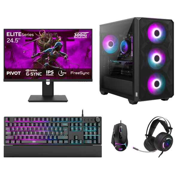 Dragos DRx7683 Ryzen 7 7700 32GB DDR5 1TB NVMe 8GB RTX5060 24.5 İnç 300Hz 1ms Oem Paket ürün görseli