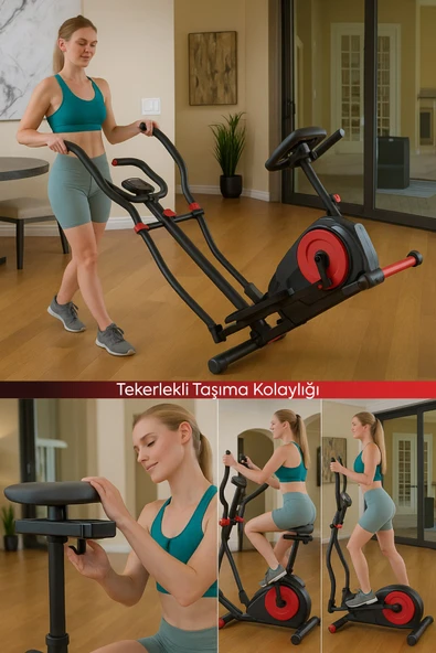 Kochler 2'si 1 Arada Dikey Eliptik Kondisyon Bisikleti - 6
