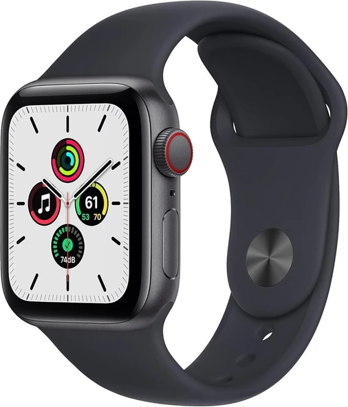 Apple Watch SE GPS + Cellular 40mm Uzay Grisi Alüminyum Kasa ve Spor Kordon Akıllı Saat (Apple Türkiye Garantili)