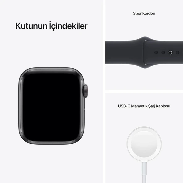 Apple Watch SE GPS + Cellular 40mm Uzay Grisi Alüminyum Kasa ve Spor Kordon Akıllı Saat (Apple Türkiye Garantili) - 3