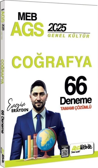 2025 MEB AGS Türkiye Coğrafyası Tamamı Çözümlü 33 Deneme Sınavı HocaWebde Yayınları ürün görseli