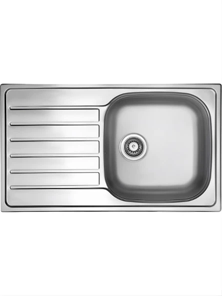 Ukinox Hypnos 50 Sol Dekorlu Paslanmaz Çelik Eviye