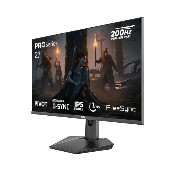 Dragos PROSeries P270FHD200 1ms FHD 200Hz 27 İnç FreeSync G-Sync IPS Pivot Oyuncu Monitörü - 2