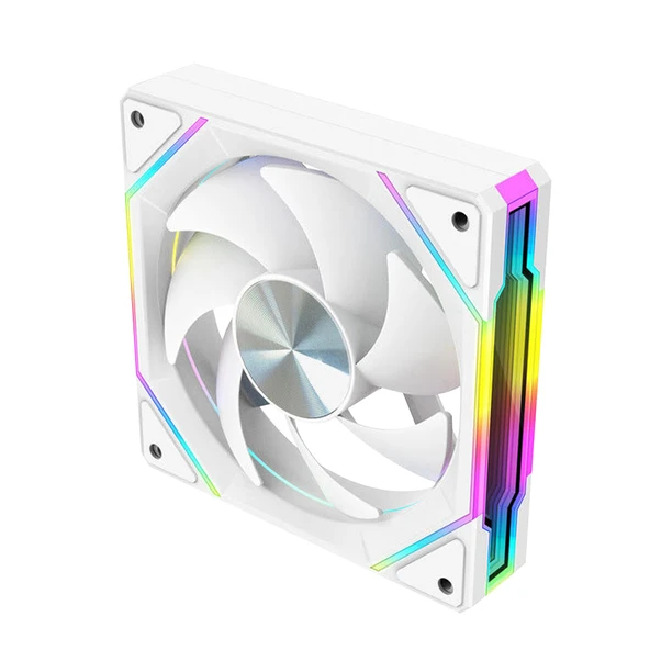 Dragos LS300 V2 Reverse 120mm ARGB, 2000RPM, Kontrolcü, Kumanda PWM 4x Set Beyaz Kasa Fanı - 3