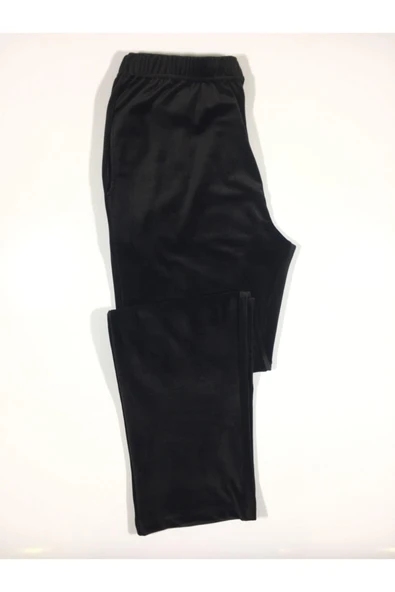 Altınay Yumoş Kadife Kışlık Cepli Kadın Pijama Eşofman Altı - 2