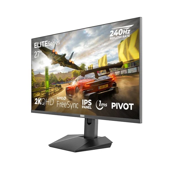 Dragos ELITESeries E270QHD240 1ms QHD 240hz 2560x1440 27 İnç FreeSync IPS Pivot Oyuncu Monitörü - 2