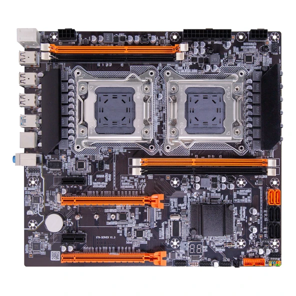 Turbox X79-8D Sata Ddr3 1866 MHz Usb 3.0 Ses G.Lan LGA2011 Çift İşlemcili Anakart