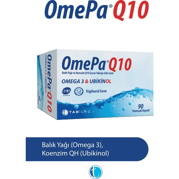 Q10 90 Yumuşak Kapsül Ubikinol QH Balık Yağı Omega 3