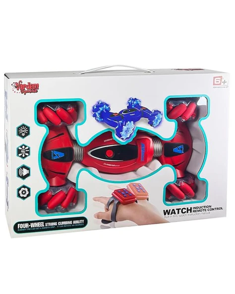 Vardem Bilekten Kontrollü 2.4GHz Işıklı ve Müzikli 4 Teker Tırmanış Aracı Kırmızı RQ2093 ürün görseli 1