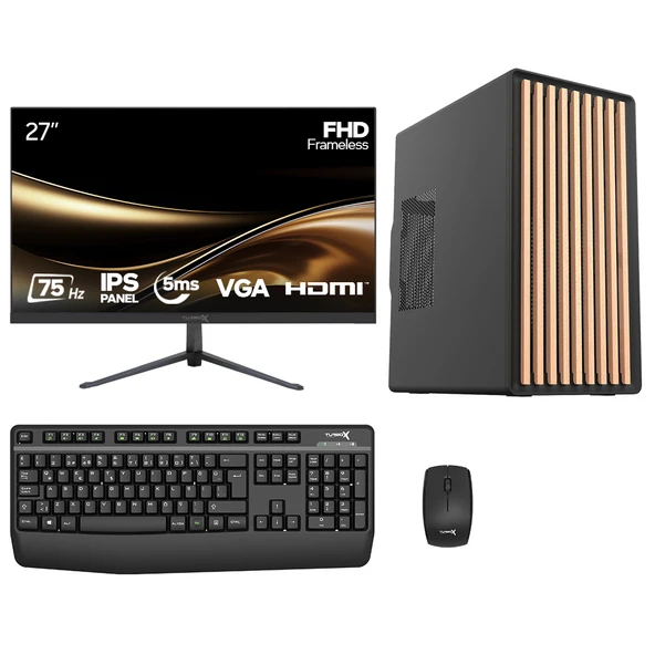 Turbox Tx7808 i7 7700 16GB DDR4 256GB NVMe SSD 27 inç Monitör Oem Paket ürün görseli