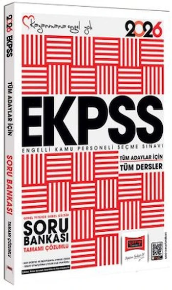 2026 Tüm Adaylar İçin EKPSS GK-GY Tüm Dersler Tamamı Çözümlü Soru Bankası / 9786253706388 ürün görseli