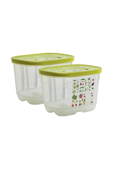 Tupperaware Sera Buzdolabı Saklama Kabı Dikey Küçük Boy (2 X 1.8 LT)