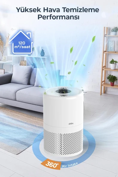 Sinbo SAP-5507 Hava Temizleme Cihazı Beyaz - 2