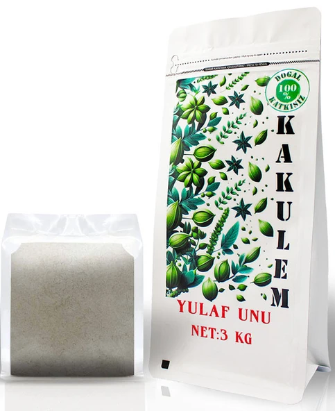 KAKULEM SERTİFİKALI Yerli Tohum Tam Yulaf Unu 3 KG ürün görseli
