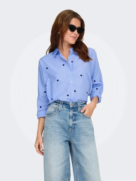 Only 15344336 Kadin Gomlek - Mavi Lacivert ürün görseli