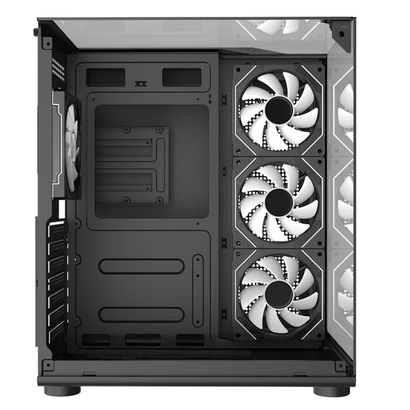 Turbox Teras Akvaryum Cam Tasarım 4X ARGB Fan 500W PSU USB 3.0 ATX Oyuncu Bilgisayar Kasası - 10