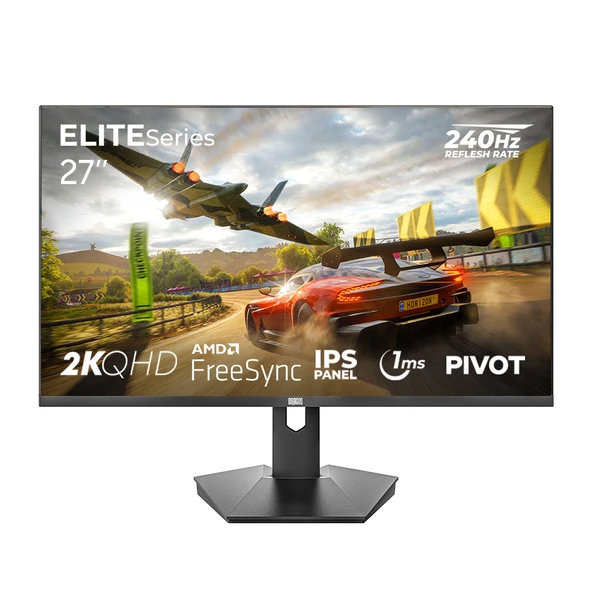 Dragos ELITESeries E270QHD240 1ms QHD 240hz 2560x1440 27 İnç FreeSync IPS Pivot Oyuncu Monitörü