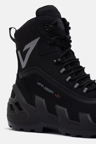 998 V-Clutch Pro Next Nubuk Kadın Bot Siyah - Resim 6