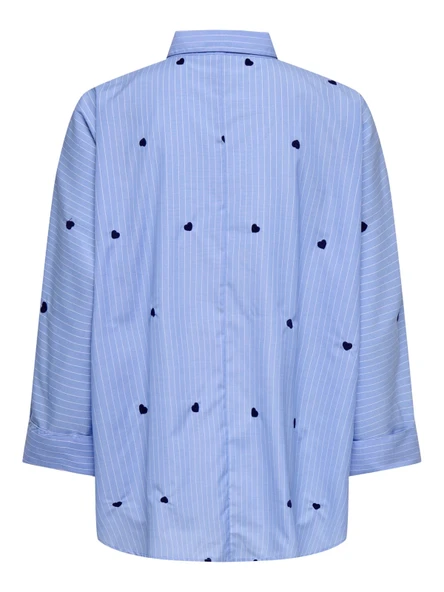 Only 15344336 Kadin Gomlek - Mavi Lacivert - Resim 6