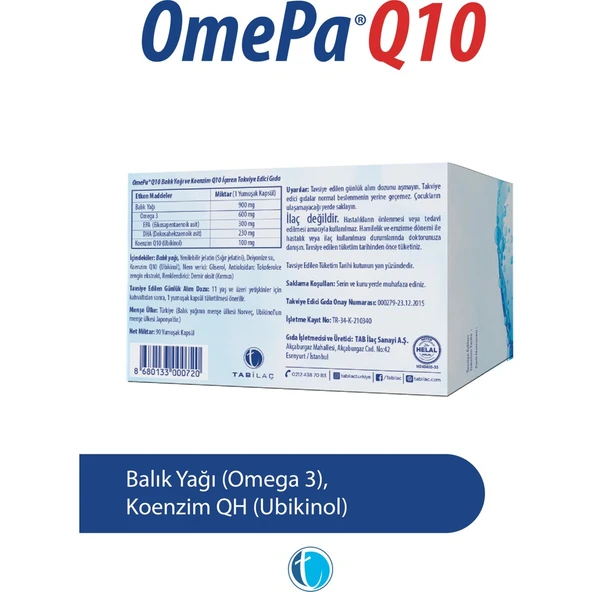 Q10 90 Yumuşak Kapsül Ubikinol QH Balık Yağı Omega 3 - 2