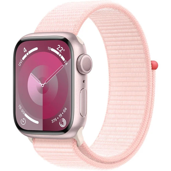 Apple Watch Series 9 GPS + Cellular 41mm Pembe Alüminyum Kasa ve Uçuk Pembe Spor Loop Kordon Akıllı Saat (Apple Türkiye Garantili) - 3