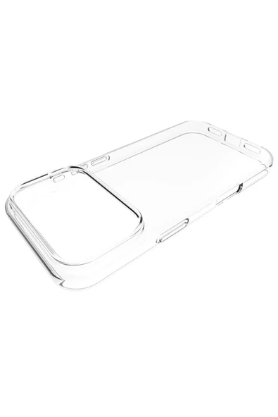 Apple iPhone 17 Pro Kılıf Lüx Şeffaf Silikon Kapak - Resim 2
