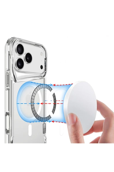 Apple iPhone 17 Pro Max Kılıf Mgsafe Şarj Özellikli T-Max Mgsafe Kapak - 5