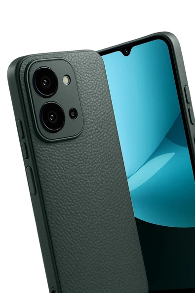 Xiaomi İle Uyumlu Redmi 15C 4G Kılıf Thermax Deri Görünümlü Silikon Kapak - 3