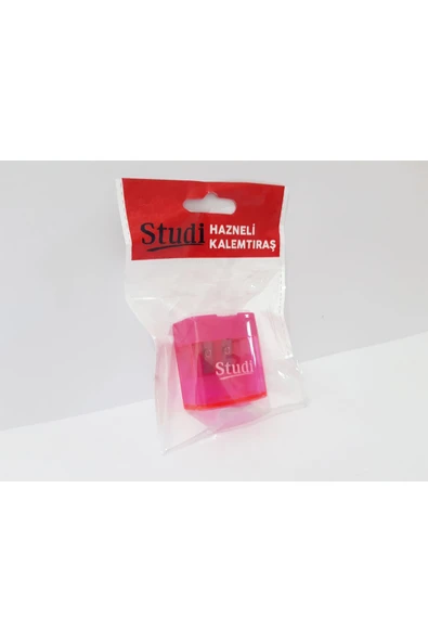 renkli çiçekler Kalemtıraş Çift Bıçaklı Büyük Boy Pembe Renk Kalemtıraş ürün görseli