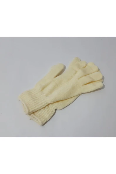 renkli çiçekler Eldiven Beyaz Renk Kadın Eldiveni - 2