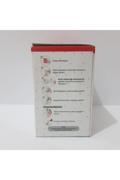 renkli çiçekler Diş Fırçalık Iz Bırakmayan Sihirli Yapışkan - Resim 4