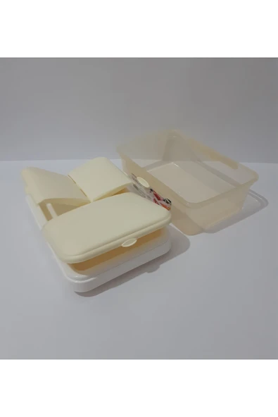 renkli çiçekler Yemek Saklama Kabı Çift Katmanlı Gıda Konteyner Okul Ofis Piknik Için - 4