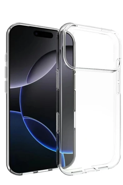 Apple iPhone 17 Pro Kılıf Lüx Şeffaf Silikon Kapak ürün görseli