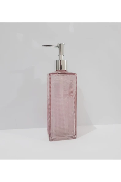 renkli çiçekler 500 ML Renkli  Cam Sıvı Sabunluk - 2