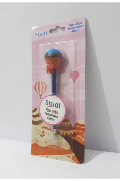 renkli çiçekler Figür Silgili Yumurtlayan Kalem - Resim 5