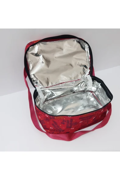 renkli çiçekler Beslenme Çantası Okul Beslenme Çanta Askılı Tutmalı Çanta - 3