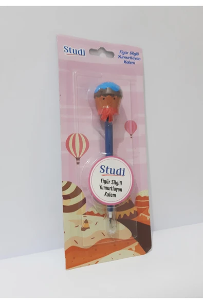 renkli çiçekler Figür Silgili Yumurtlayan Kalem - Resim 3