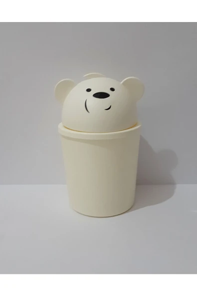 renkli çiçekler Kopya - Çocuk Odası Mini Masaüstü Çöp Kovası - Resim 2