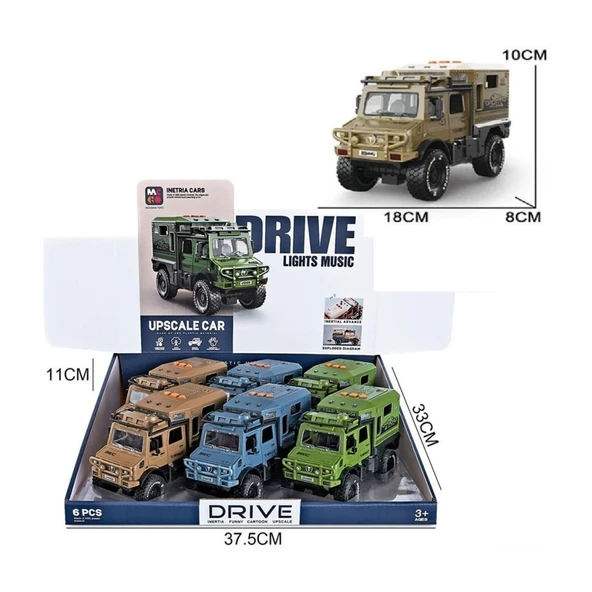 MG-D700-02 Sürtmeli Işıklı Müzikli LüNessiWorld Off-Road Karavan -Vardem Oyuncak ürün görseli