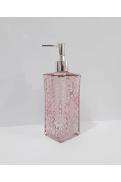 renkli çiçekler 500 ML Renkli  Cam Sıvı Sabunluk