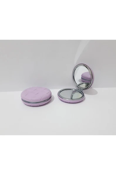 renkli çiçekler Cep Ayna Yuvarlak Renkli Cep Aynası Çanta Ayna - Resim 4
