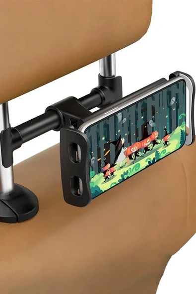 EXENAR Araç İçi Arka Koltuk İçin Tablet Tutucu 360 Derece Dönebilen Ayarlanabilir Tablet Telefon Tutucu ürün görseli