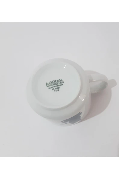 Güral Porselen 350 ML Çay Kahve Su Kupası Kedi Desenli Porselen Kupa - Resim 6